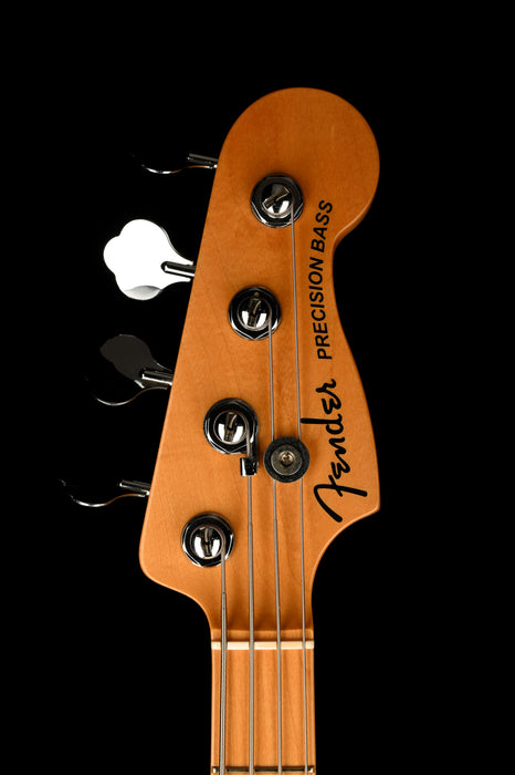 Pre Owned 2016 Fender American Elite Precision Bass Black With OHSC