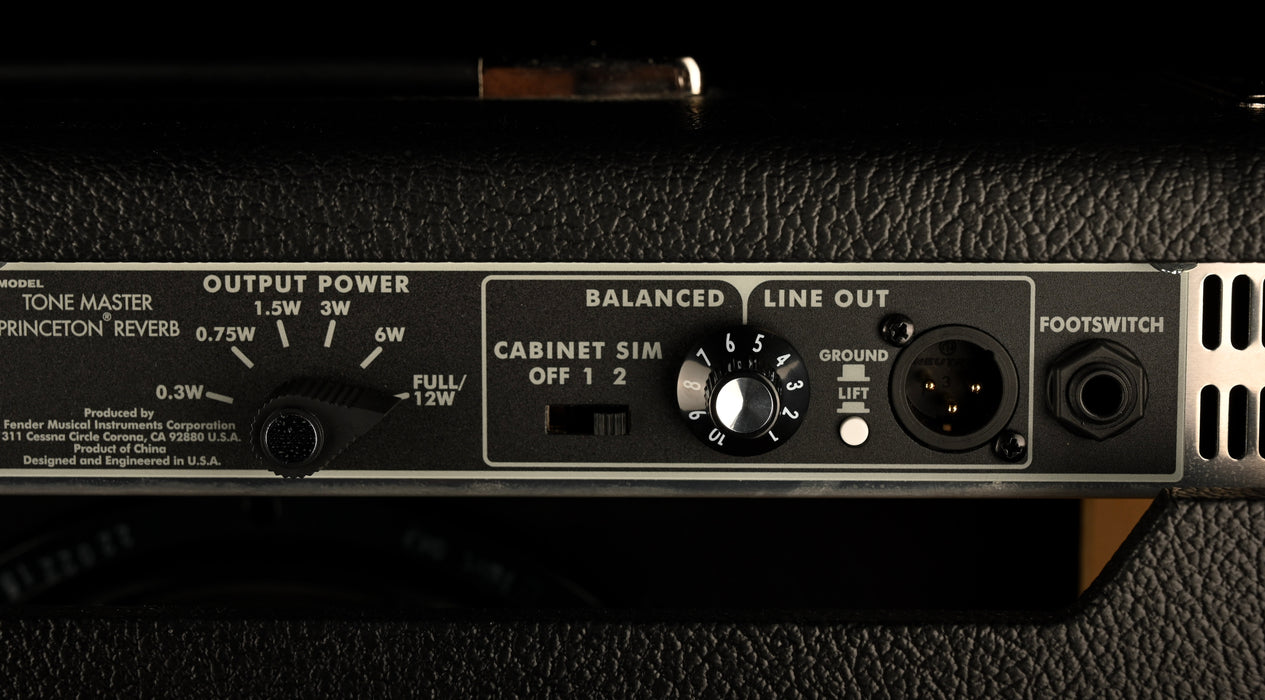 Used Fender Tone Master Princeton Reverb Guitar Amp Combo With Footswitch