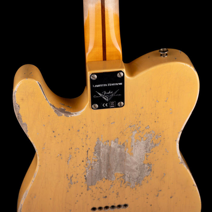 Pre Owned Fender Custom Shop 1951 Telecaster HS Heavy Relic Faded Aged Nocaster Blonde With OHSC