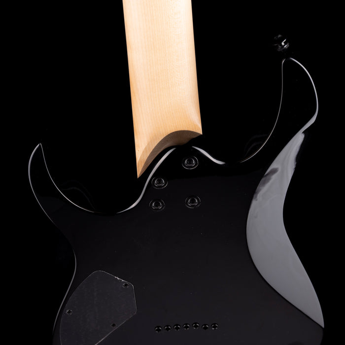 Used Ibanez GIO GRG7221QA 7-String Electric Guitar Trans Black With Gig Bag