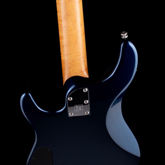 Pre Owned 1996 Ernie Ball Music Man Sterling 4 Bass Blue Pearl With Gig Bag