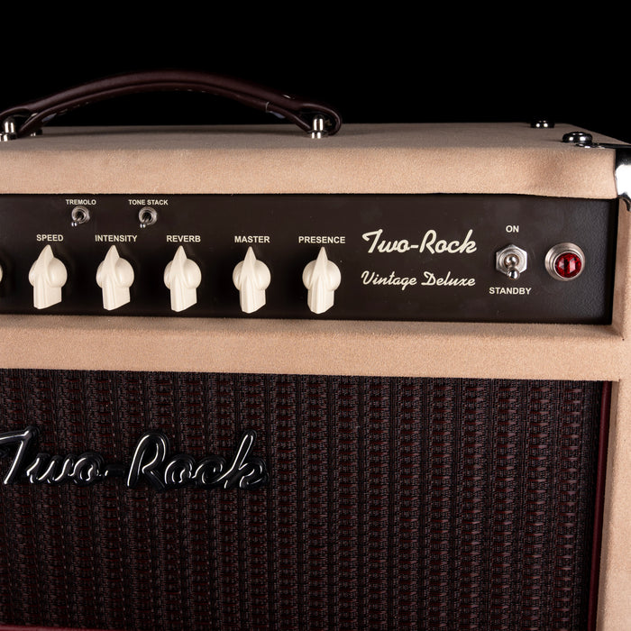 Used Two Rock Vintage Deluxe 40/20 Guitar Amp Head And 1x15" Cabinet Dogwood Suede