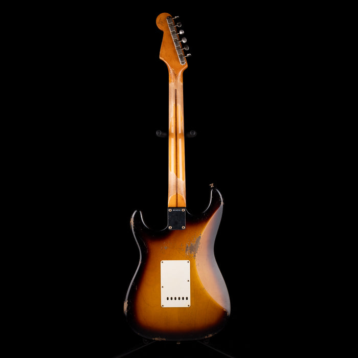 Pre Owned Fender Custom Shop Masterbuilt Carlos Lopez 1956 Stratocaster Relic 2-Tone Sunburst With OHSC