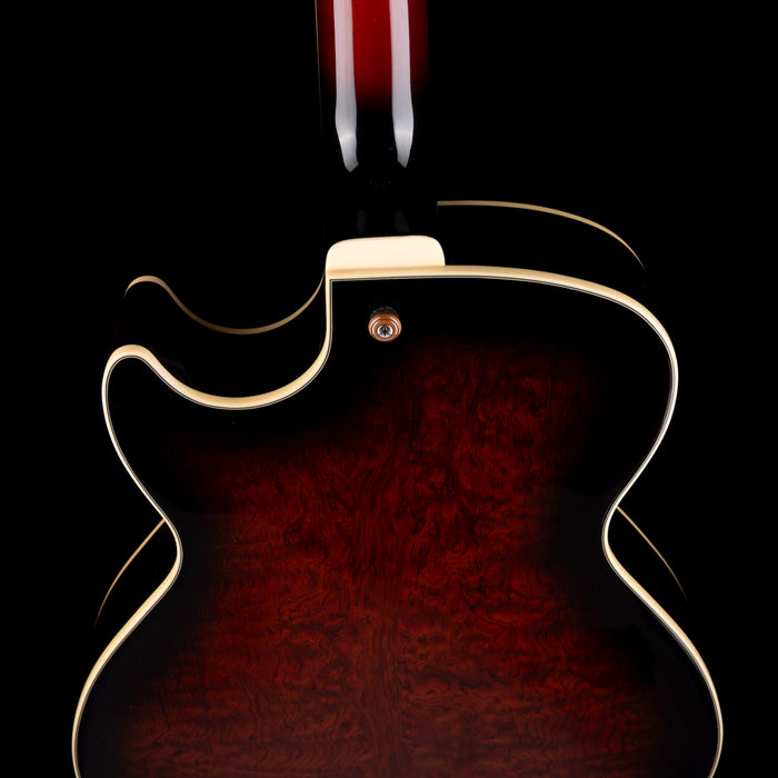 Pre Owned Ibanez Artcore AG95-DBS-12-04 Hollow Body Electric Guitar Dark Brown Sunburst with CAse