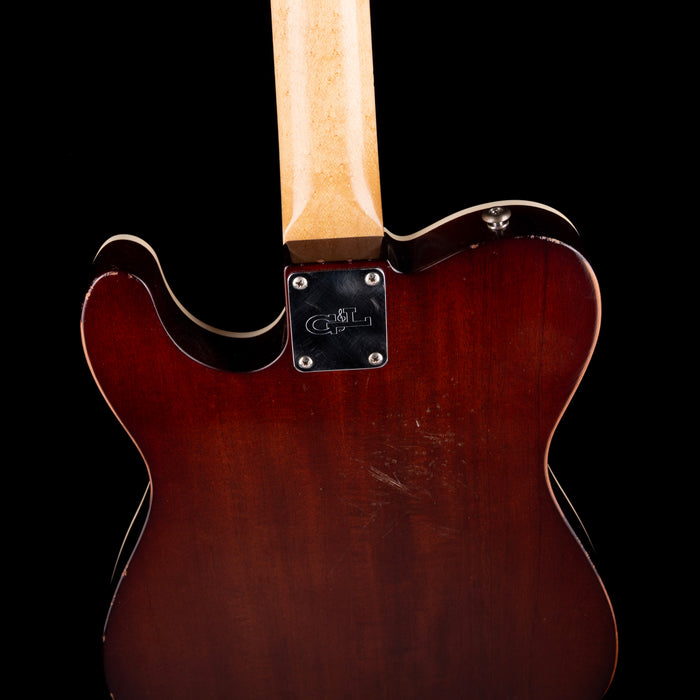 G&L Custom Shop Solamente Mahogany ASAT Tobacco Sunburst Electric Guitar With Soft Case