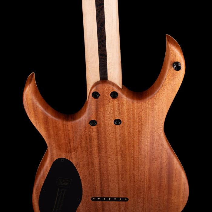 Mayones Duvell Elite 7 (26.5" Scale) Curly Poplar Top Lava Burst with Soft Case