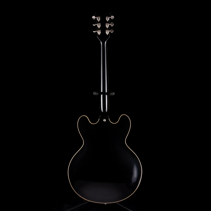 Pre Owned 1985 Gibson ES-335 Dot Ebony Electric Guitar With OHSC