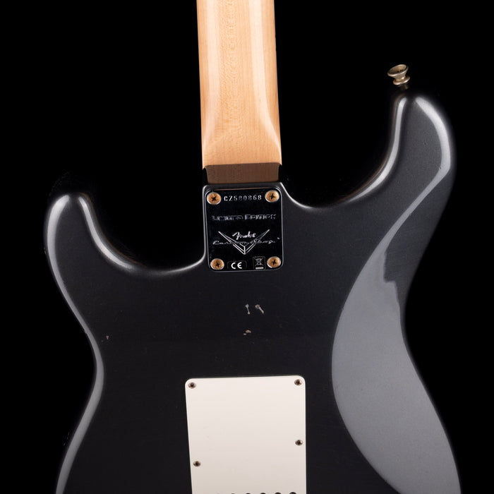 Used 2024 Fender Custom Shop 1968 Stratocaster Journeyman Relic Charcoal Frost Metallic with OHSC