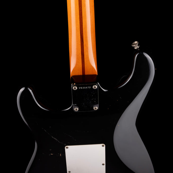 Pre Owned 1984 Fender American Vintage 1957 Stratocaster Black Electric Guitar With OHSC