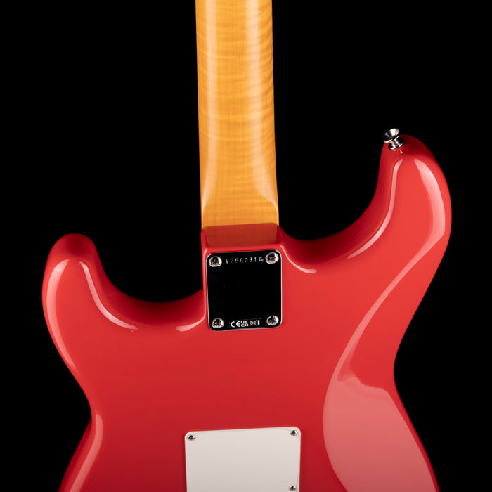 Pre Owned 2025 Fender Limited Edition American Vintage II 1961 Stratocaster AAA Flame Maple - Fiesta Red With OHSC