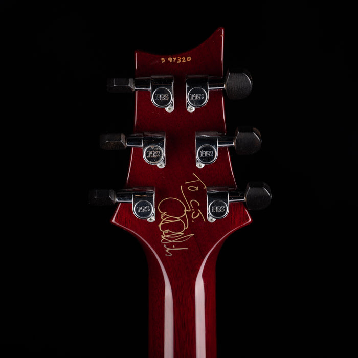 Used 2005 PRS Hollowbody Spruce 20th Anniversary - Dark Cherry Sunburst With OHSC