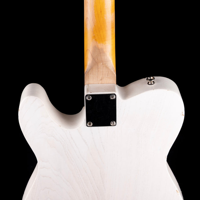Pre Owned Partscaster T-Style Worn White Kuwabara Pickups With Gig Bag
