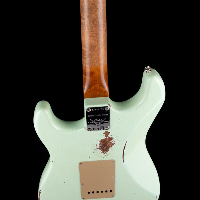 Fender Custom Shop Roasted 1960 Stratocaster Relic Birdseye Maple Aged Surf Green
