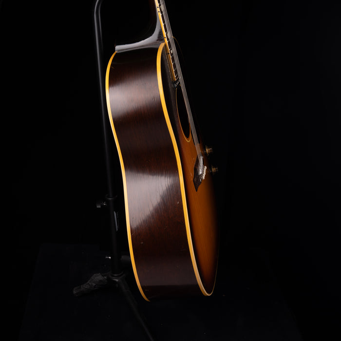 Vintage Gibson J-160E Sunburst Acoustic Electric Guitar With OHSC