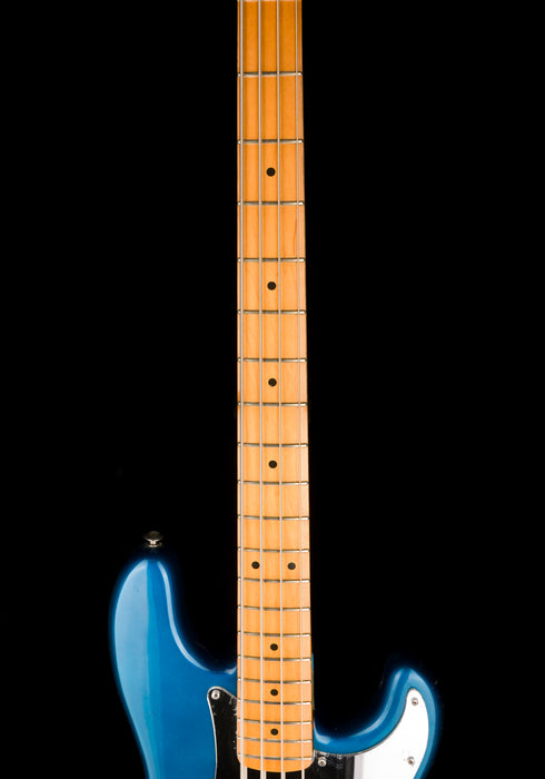 Pre Owned Fender 80’s Modded “Steve Harris-Style” Precision Bass Lake Placid Blue With Case