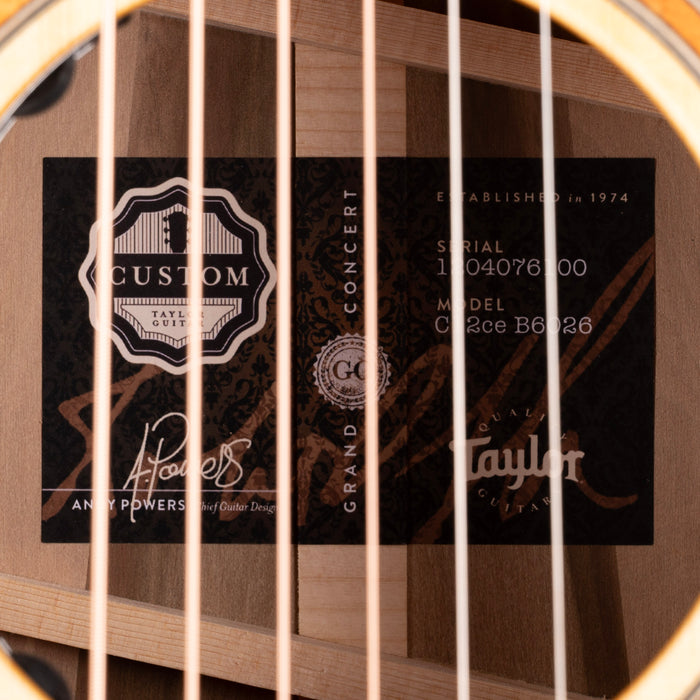 Taylor Custom Grand Concert C12ce Antique Blonde Catch # 26