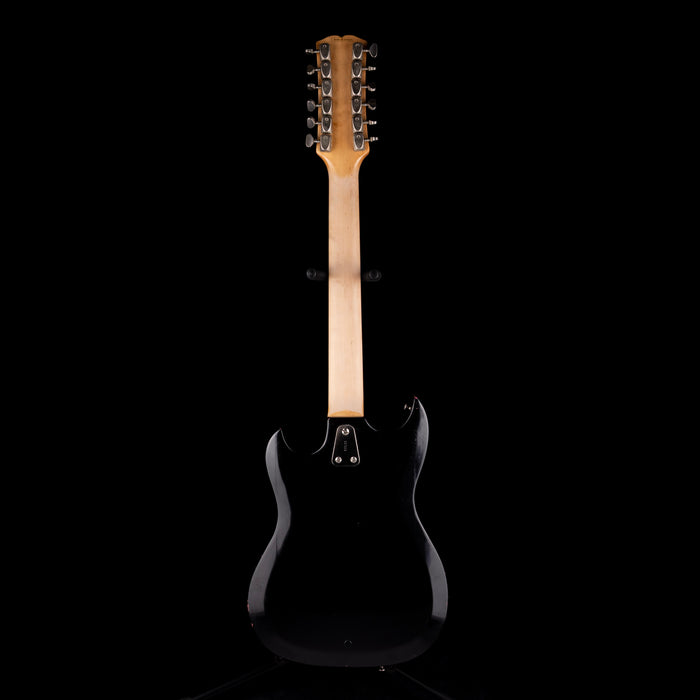 Pre-Owned Hagstrom H-12 Black 12-string Electric Guitar With OHSC