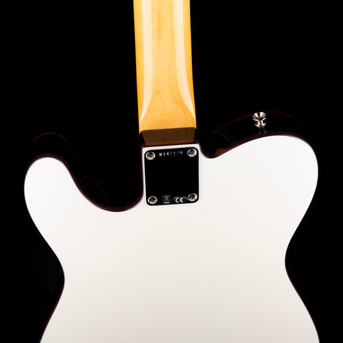 vFender Custom Shop 1962 Custom Telecaster NOS Olympic White with Black Sides