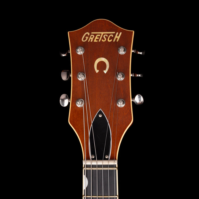 Pre-Owned 2014 Gretsch G6120-59QM Limited Edition Quilted Maple Chet Atkins Orange With OHSC