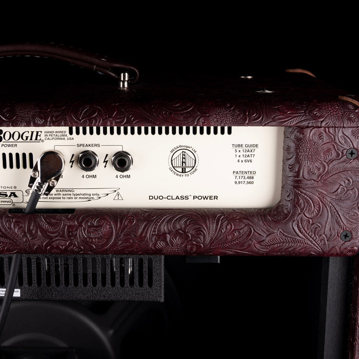Pre-Owned Mesa Boogie Limited Edition California Tweed 6V6 4:40 1x12 Combo Wine Buggy Western with Footswitch and Cover
