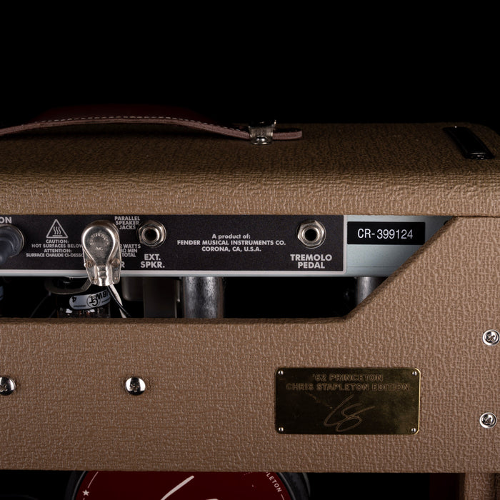 Used 2021 Fender Chris Stapleton Edition '62 Princeton Amp with Cover and Footswitch