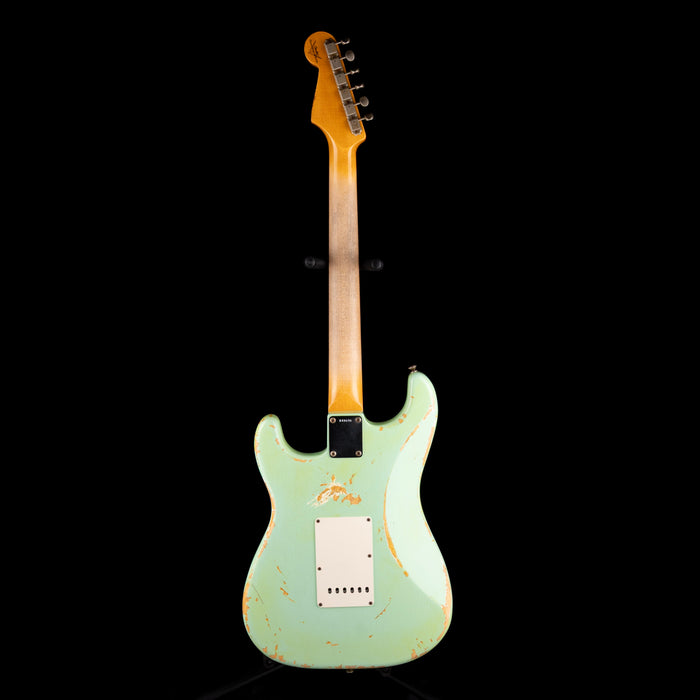 Pre-Owned 2009 Fender Custom Shop Stratocaster Relic Surf Green Green With OHSC