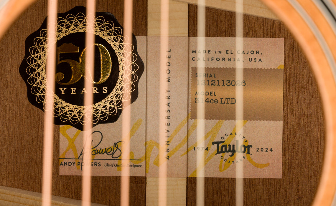 Taylor 50th Anniversary 314ce LTD Acoustic Electric Guitar Shaded Edgeburst With Case