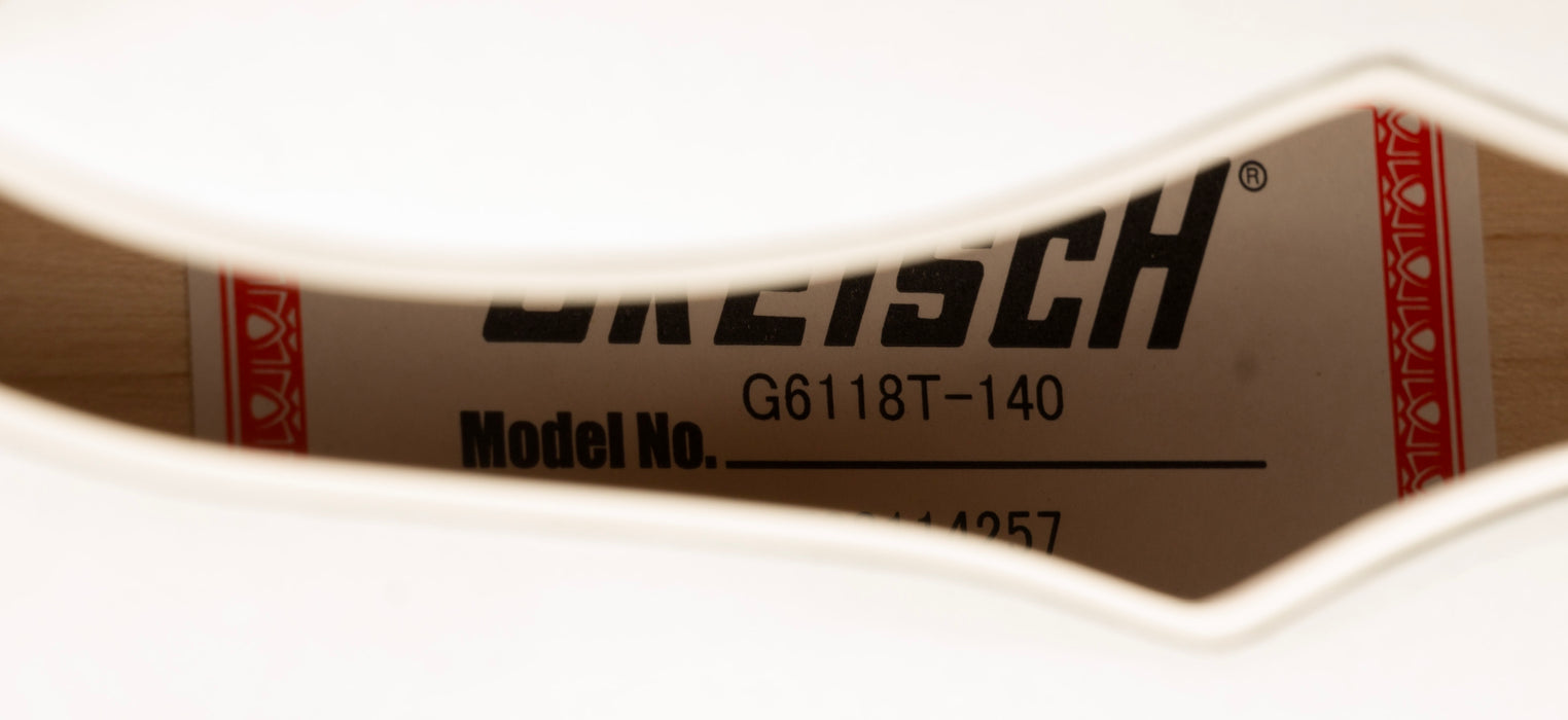 Pre Owned Gretsch G6118T-140 LTD 140th Double Platinum Anniversary Two-Tone Pure Platinum/Stone Platinum With OHSC