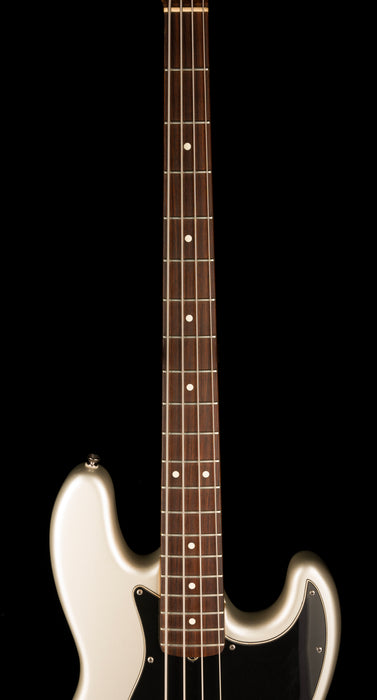 Used 2004 Fender American Jazz Bass Rosewood Fingerboard Chrome Silver With OHSC