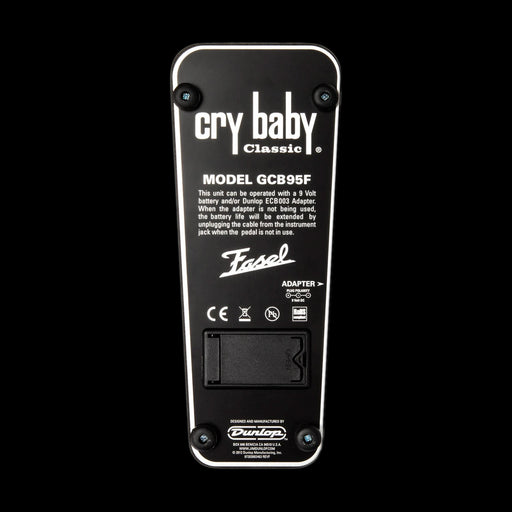 Dunlop Crybaby Classic GCB95F Fasel Wah Wah Guitar Pedal Bottom 