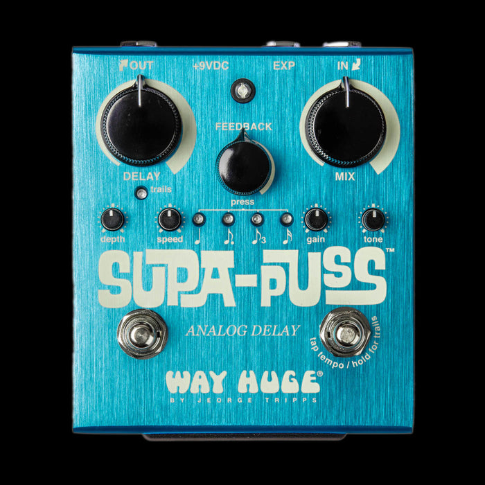 Way Huge WHE707 Supa-Puss Analog Delay Pedal Front 