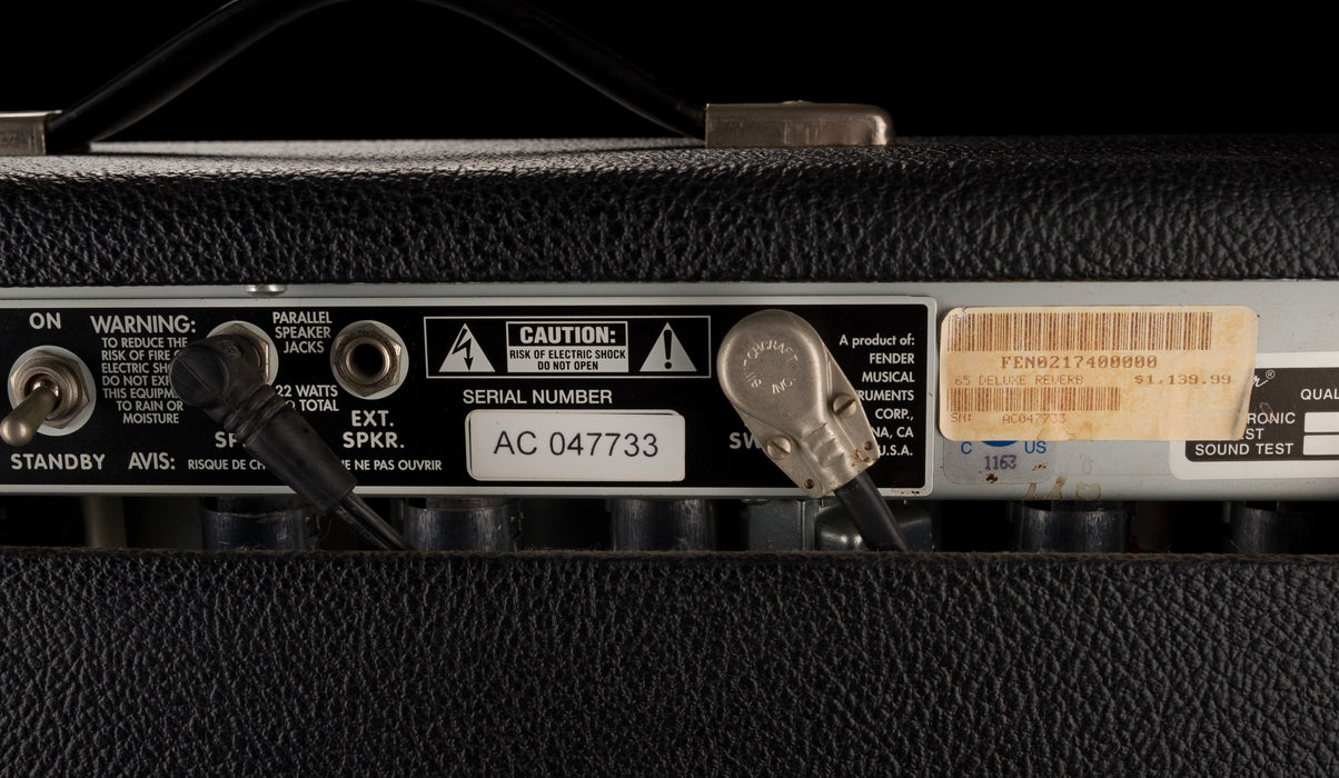 Used Fender '65 Deluxe Reverb Reissue Guitar Amp Combo