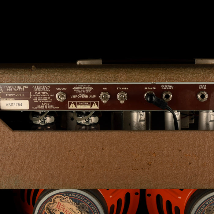 Pre Owned 1993 Fender '63 Vibroverb Reissue Guitar Amp Combo Brown
