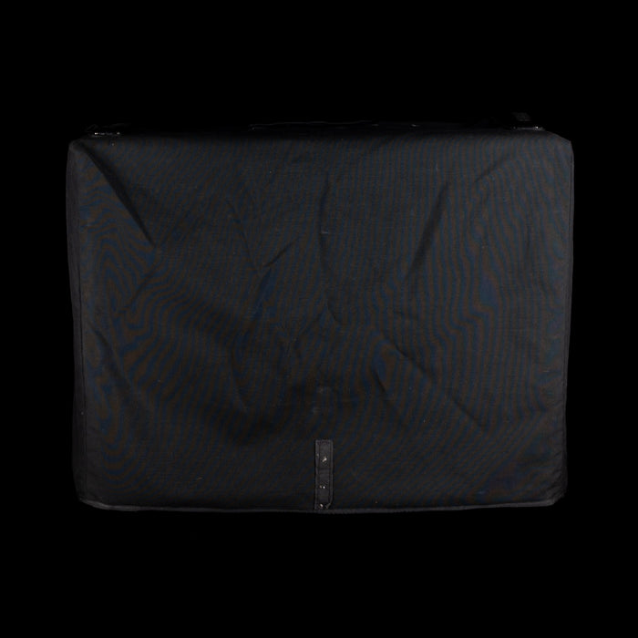 Black suitcase on a white background