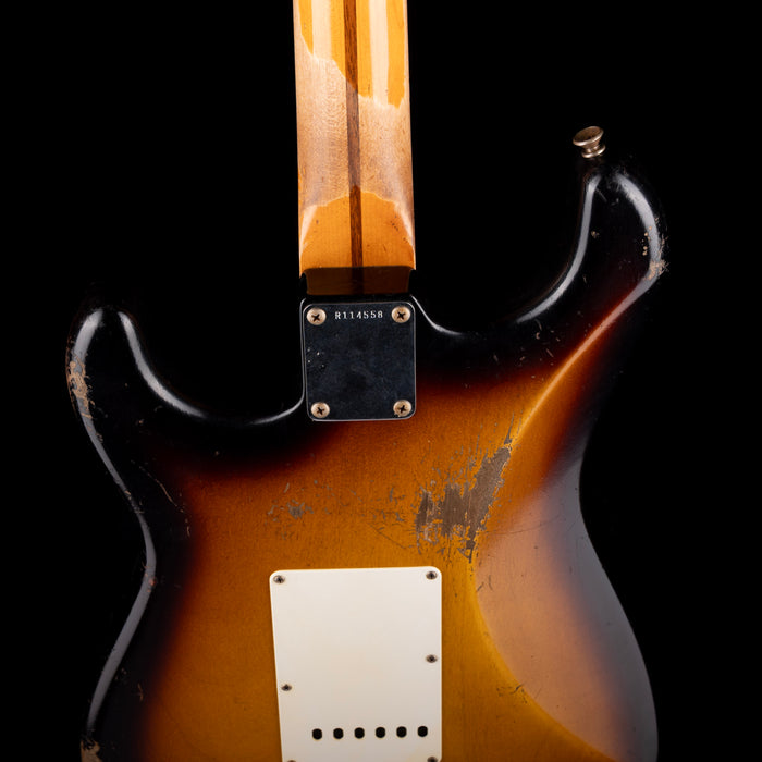 Pre Owned Fender Custom Shop Masterbuilt Carlos Lopez 1956 Stratocaster Relic 2-Tone Sunburst With OHSC