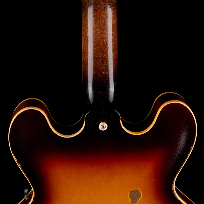 Pre Owned 2021 Gibson Custom Shop Made 2 Measure Tom Murphy 1959 ES-335 Wildwood Spec Heavy Aging Darkburst With OHSC