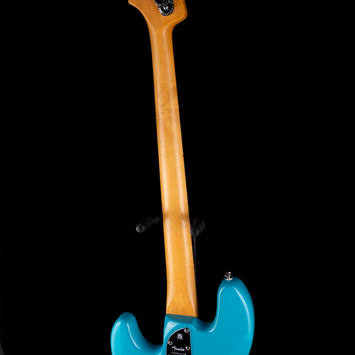 Used Fender American Professional II Jazz Bass Miami Blue With OHSC