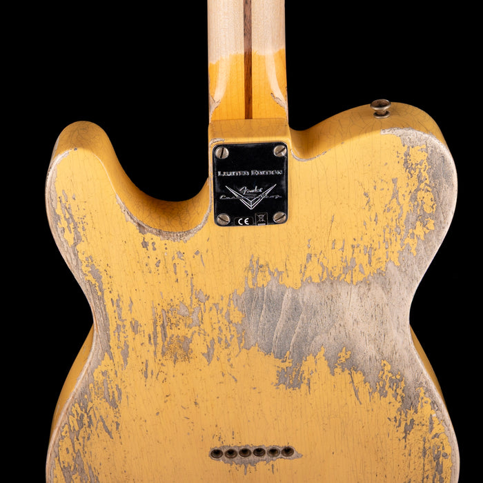 Pre Owned 2022 Fender Custom Shop Limited Edition 50's Pine Esquire, Super Heavy Relic Nocaster Blonde With OHSCPre Owned 2022 Fender Custom Shop Limited Edition 50's Pine Esquire, Super Heavy Relic Nocaster Blonde With OHSC