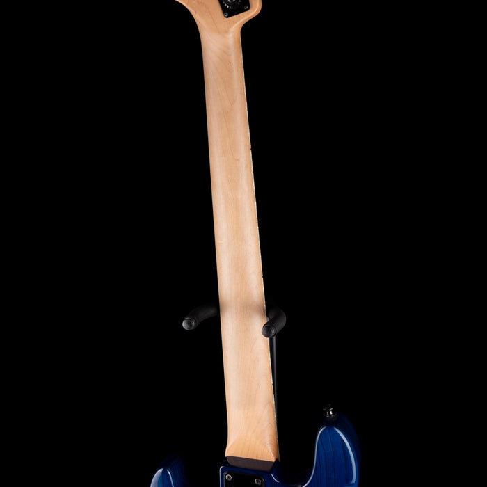 Pre Owned 2015 Bacchus Craft Standard JB5 5-String Bass Trans Inked Blue With Gig Bag