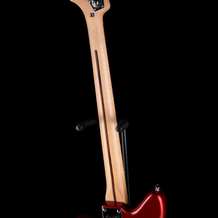Pre Owned Squier Vintage Modified Jaguar Short Scale Bass Candy Apple Red With Gig Bag
