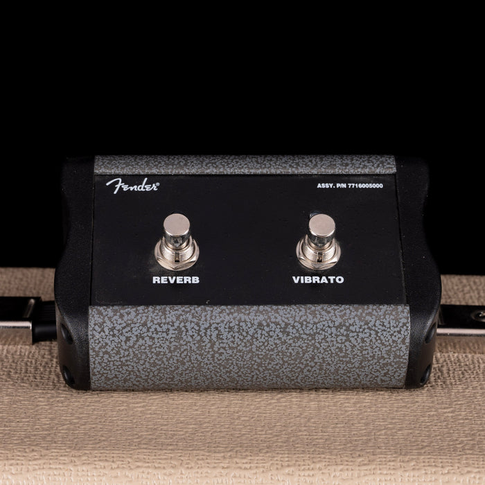 Used Fender Tone Master Deluxe Reverb Blonde Guitar Amp Combo With Cover