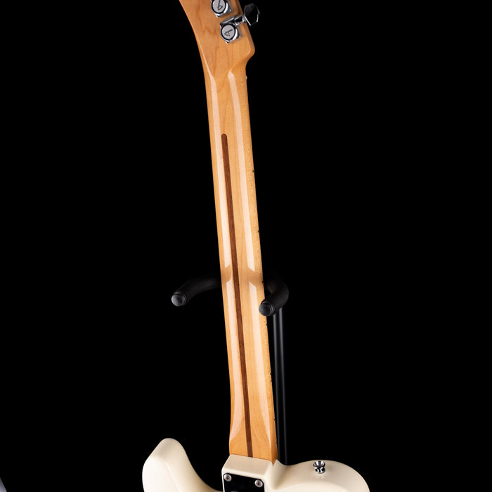 Used Fender Custom Built Sub-Sonic Cabronita Telecaster Thinline Baritone Olympic White