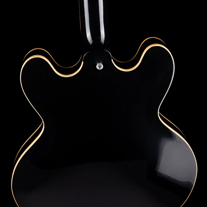 Pre Owned 1985 Gibson ES-335 Dot Ebony Electric Guitar With OHSC