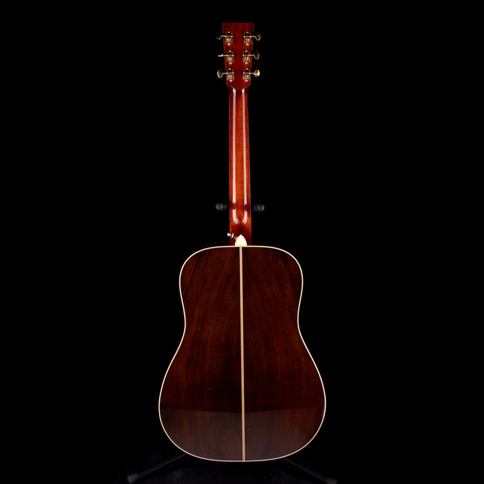 Pre Owned 2009 M.J. Franks Dreadnaught Adirondack-Brazilian Acoustic-Electric Guitar With OHSC