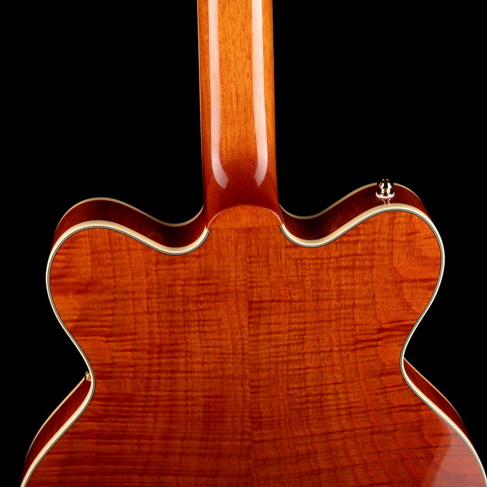 Used 2025 Gretsch Limited Edition Electromatic Flame Okoume Broadkaster Roundup Orange
