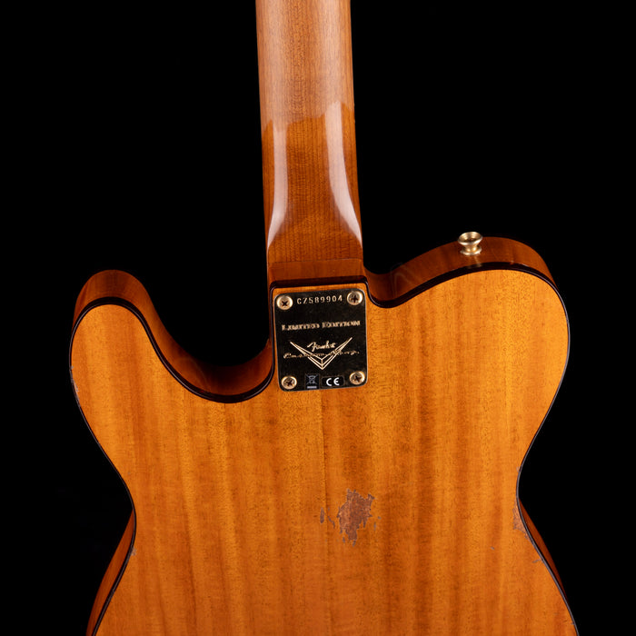 Pre Owned Fender Custom Shop Limited Edition Bow Tie Telecaster Custom Relic Black with OHSC