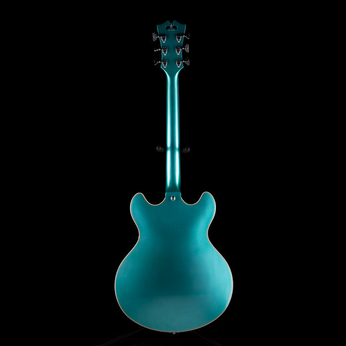 Used D’Angelico Premier DC Semi Hollowbody Turquoise With Gig Bag
