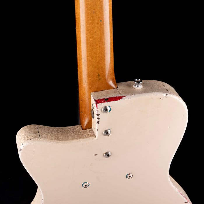 Vintage 1956 Danelectro U-2 Refinished White With Varitone Mod With Gig Bag