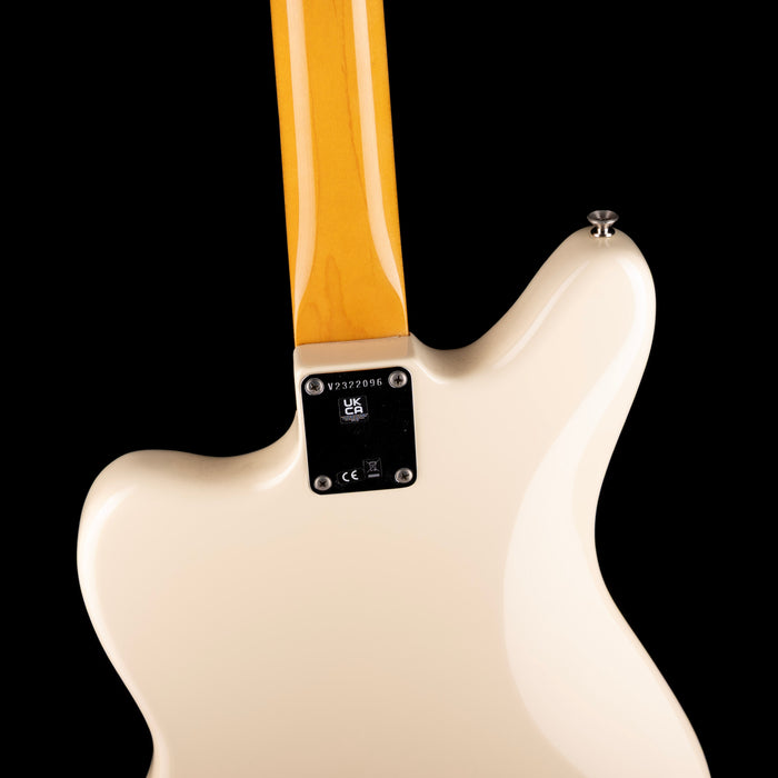 Pre Owned Fender Artist Series Johnny Marr Jaguar Olympic White With OHSC