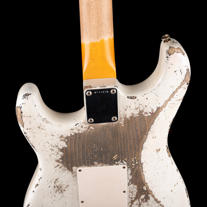 Fender Custom Shop Masterbuilt Jason Smith 1962 Stratocaster Heavy Relic Olympic White over 3-Tone Sunburst With Case